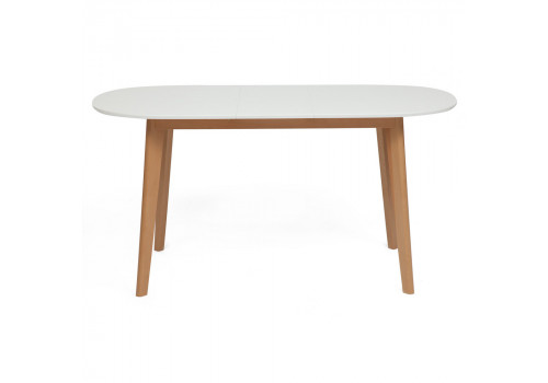 Стол обеденный раскладной BOSCO (Боско) (белый-натуральный)