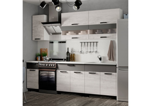 Кухня Дакота 2 м бетон пайн/графит