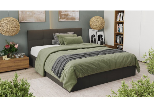 Кровать с ПМ «Лора» (с подъемным механизмом) с заглушиной Велюр Confetti Stone