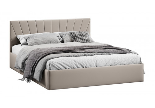 Кровать с ПМ «Эвори» Тип 1 (с подъемным механизмом) с заглушиной Велюр Confetti Smoke