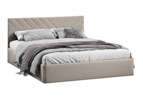 Кровать с ПМ «Кевия» Тип 1 (с подъемным механизмом) с заглушиной Велюр Confetti Smoke