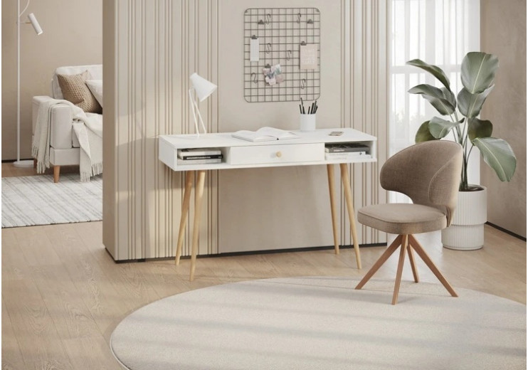 Стол письменный с ящиком и открытыми нишами Артикул: 6-01102