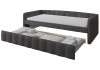  Кровать Молли 900х2000 Серый графит